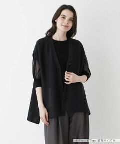 ★Leilian　レリアン　カーディガン　ボレロ　ベージュ　リネン　麻混　日本製 Leilian / レリアン （レディース） カーディガン・ボレロ