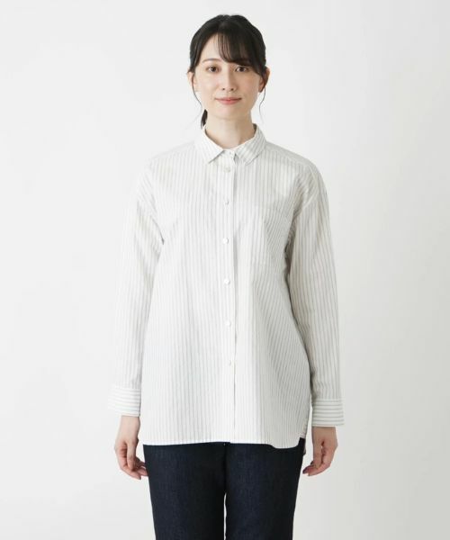 Leilian / レリアン シャツ・ブラウス | ストライプシャツ | 詳細4