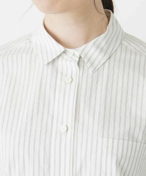 Leilian / レリアン シャツ・ブラウス | ストライプシャツ | 詳細7