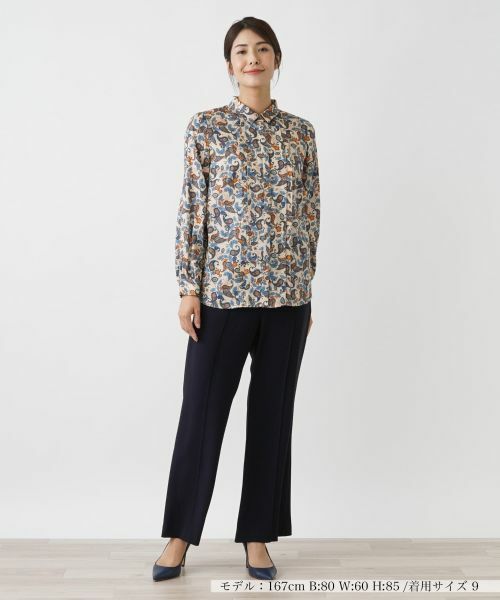 Leilian / レリアン シャツ・ブラウス | ペイズリー柄シャツブラウス | 詳細1