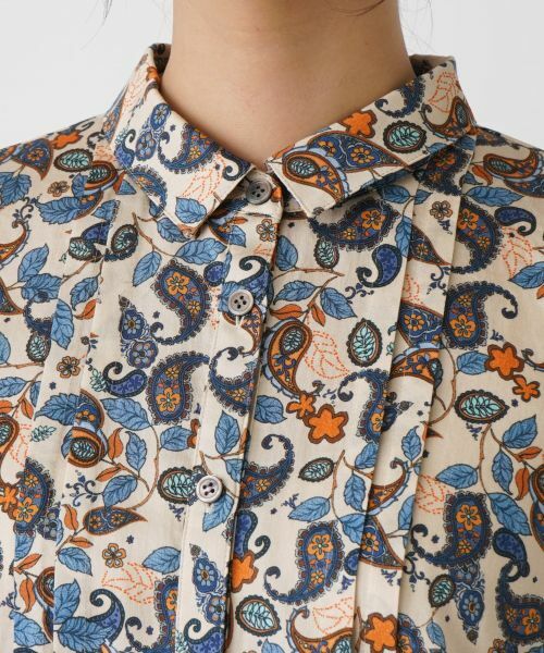 Leilian / レリアン シャツ・ブラウス | ペイズリー柄シャツブラウス | 詳細7