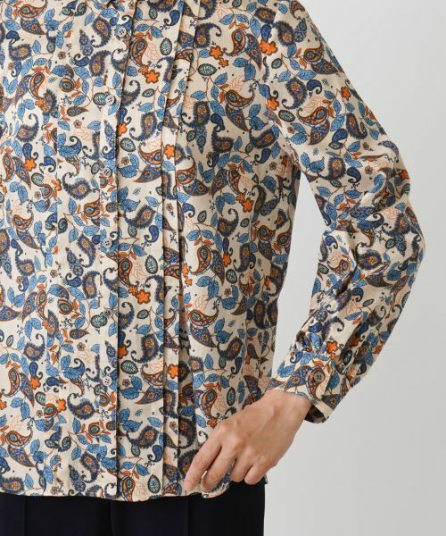 Leilian / レリアン シャツ・ブラウス | ペイズリー柄シャツブラウス | 詳細9