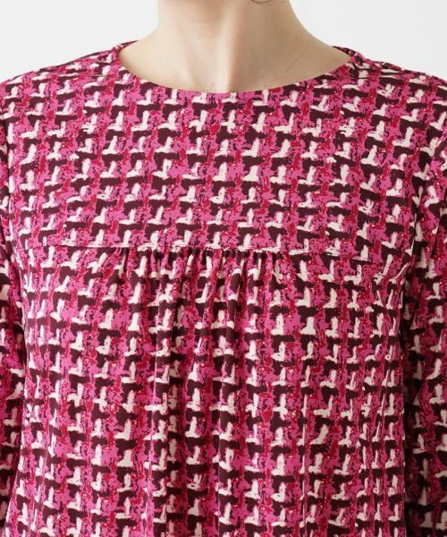 Leilian / レリアン カットソー | ツイードプリント7分袖カットソー【Leilian WHITE LABEL】 | 詳細10
