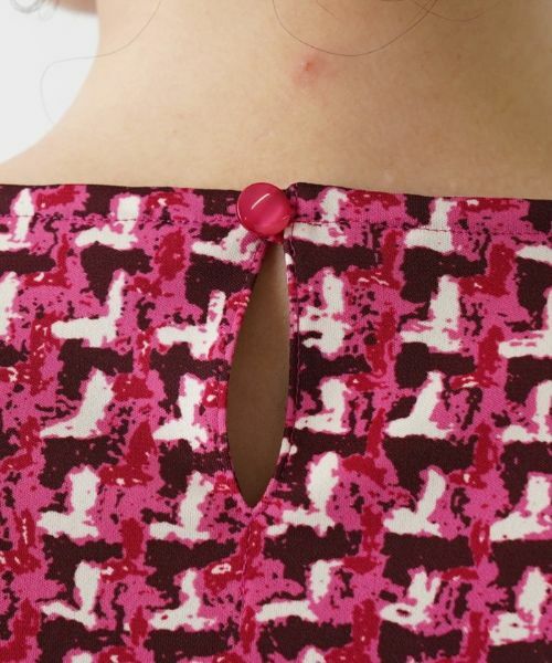 Leilian / レリアン カットソー | ツイードプリント7分袖カットソー【Leilian WHITE LABEL】 | 詳細12