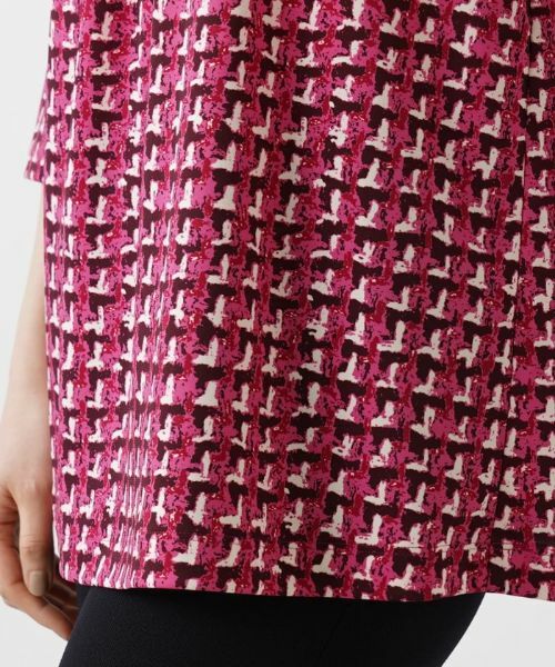 Leilian / レリアン カットソー | ツイードプリント7分袖カットソー【Leilian WHITE LABEL】 | 詳細14