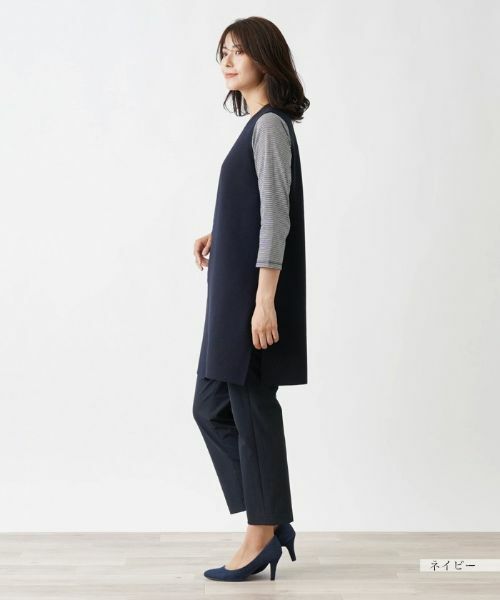 Leilian / レリアン テーラードジャケット | Vネックロングベスト【Leilian WHITE LABEL】 | 詳細5