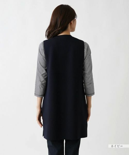 Leilian / レリアン テーラードジャケット | Vネックロングベスト【Leilian WHITE LABEL】 | 詳細9