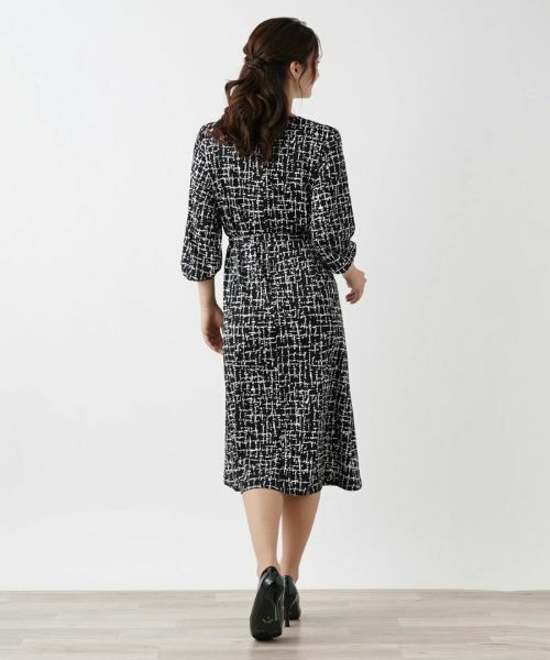 Leilian / レリアン ドレス | 洗える総柄ワンピース | 詳細3