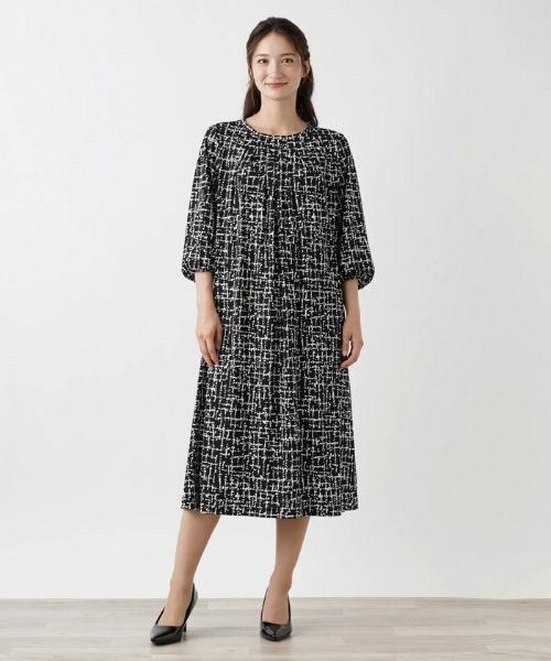 Leilian / レリアン ドレス | 洗える総柄ワンピース | 詳細4