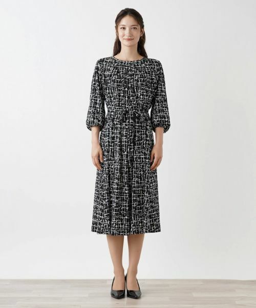 Leilian / レリアン ドレス | 洗える総柄ワンピース | 詳細5