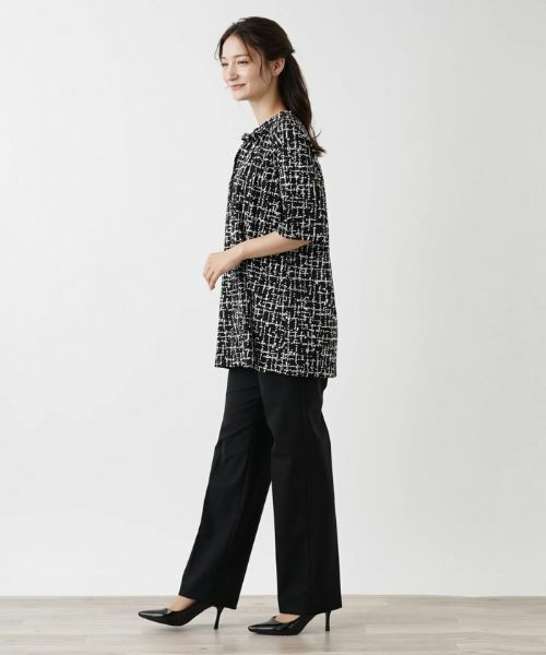 Leilian / レリアン シャツ・ブラウス | 洗える総柄ブラウス | 詳細2