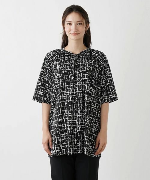 Leilian / レリアン シャツ・ブラウス | 洗える総柄ブラウス | 詳細4