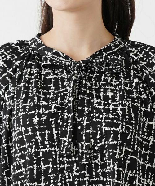 Leilian / レリアン シャツ・ブラウス | 洗える総柄ブラウス | 詳細7
