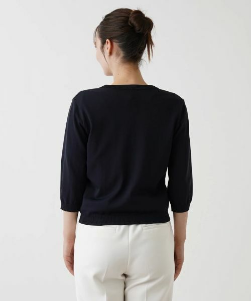 Leilian / レリアン カーディガン・ボレロ | 洗えるパールボタンカーディガン | 詳細10