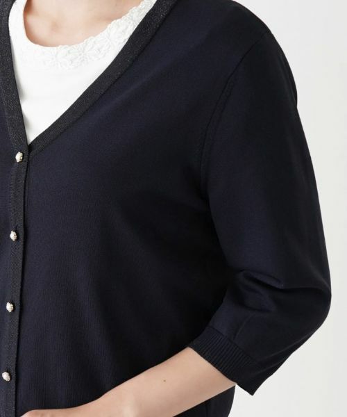Leilian / レリアン カーディガン・ボレロ | 洗えるパールボタンカーディガン | 詳細15