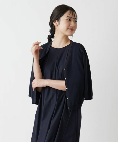 Leilian / レリアン カーディガン・ボレロ | 洗えるパールボタンカーディガン | 詳細7