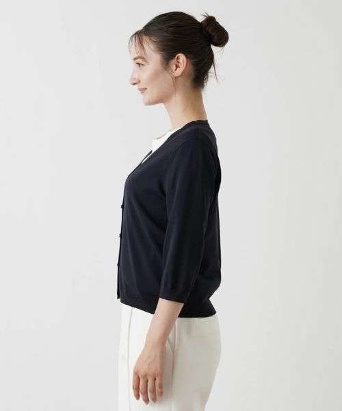 Leilian / レリアン カーディガン・ボレロ | 洗えるパールボタンカーディガン | 詳細9