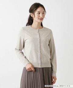 Leilian / レリアン カーディガン・ボレロ | 洗えるクルーネックカーディガン