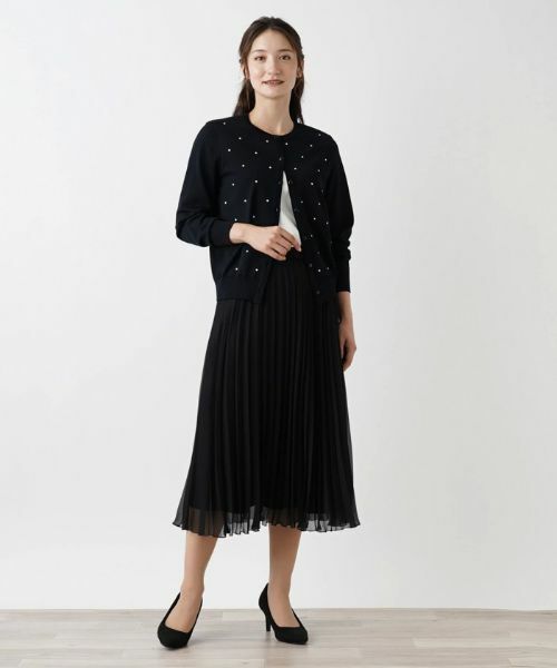 Leilian / レリアン カーディガン・ボレロ | 洗えるクルーネックカーディガン | 詳細1