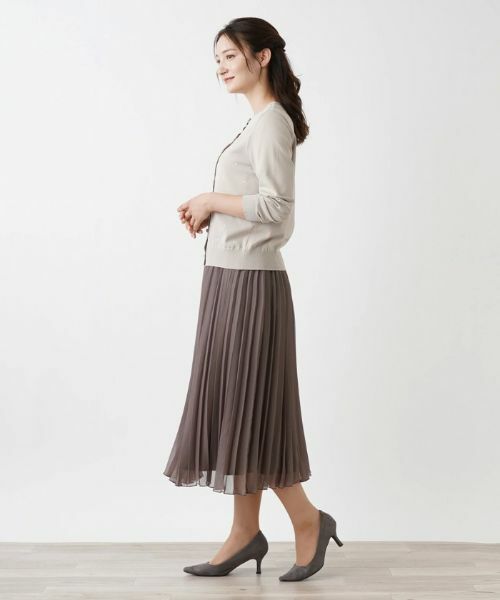 Leilian / レリアン カーディガン・ボレロ | 洗えるクルーネックカーディガン | 詳細5