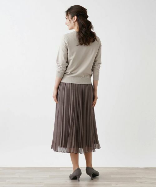 Leilian / レリアン カーディガン・ボレロ | 洗えるクルーネックカーディガン | 詳細6