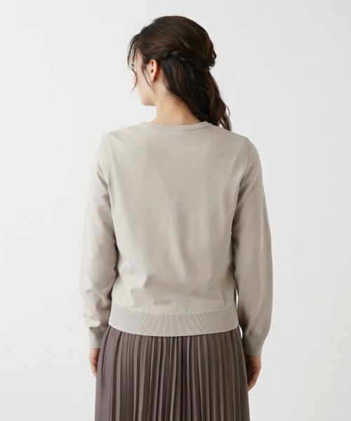 Leilian / レリアン カーディガン・ボレロ | 洗えるクルーネックカーディガン | 詳細9