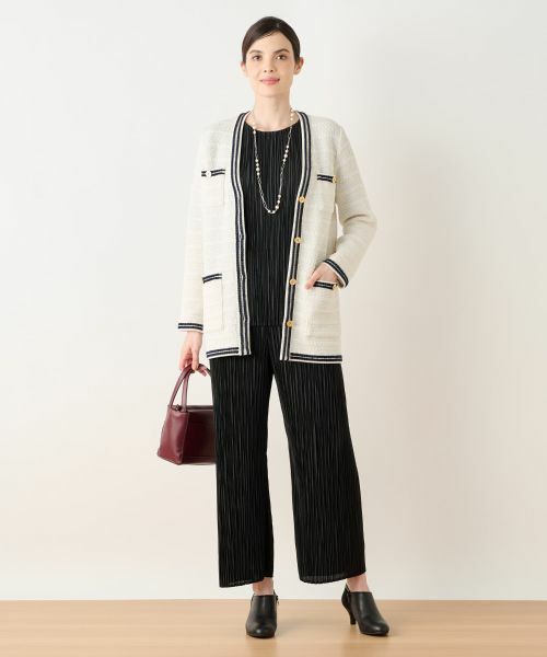 Leilian / レリアン テーラードジャケット | ニットツイードジャケット | 詳細1