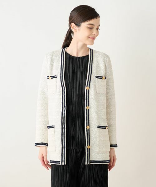 Leilian / レリアン テーラードジャケット | ニットツイードジャケット | 詳細10