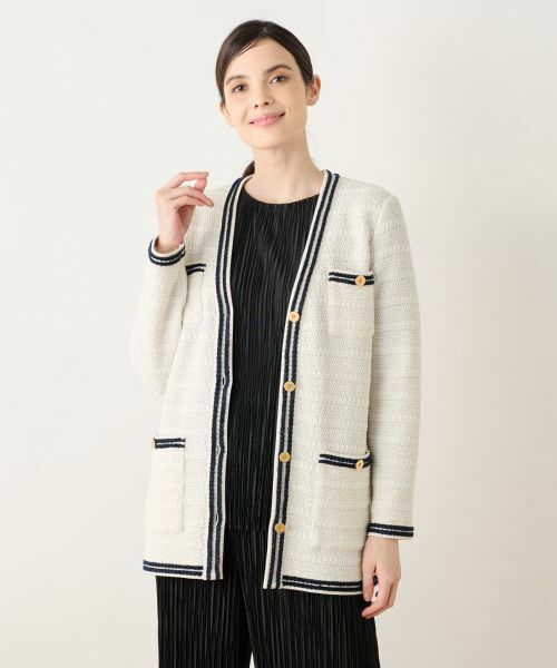 Leilian / レリアン テーラードジャケット | ニットツイードジャケット | 詳細11