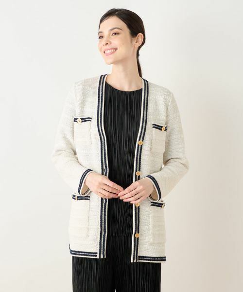 Leilian / レリアン テーラードジャケット | ニットツイードジャケット | 詳細12