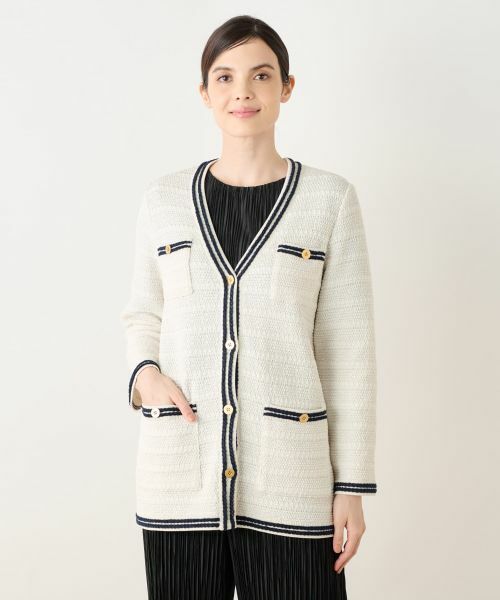Leilian / レリアン テーラードジャケット | ニットツイードジャケット | 詳細13