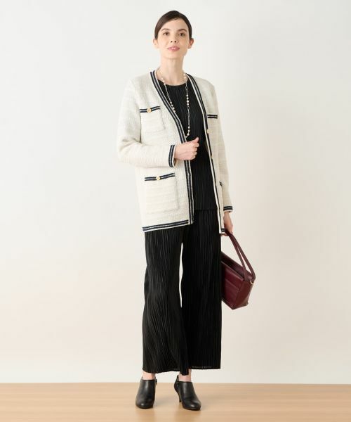 Leilian / レリアン テーラードジャケット | ニットツイードジャケット | 詳細2