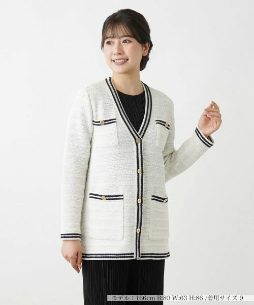 Leilian / レリアン テーラードジャケット | ニットツイードジャケット | 詳細26