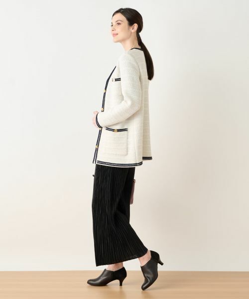 Leilian / レリアン テーラードジャケット | ニットツイードジャケット | 詳細4