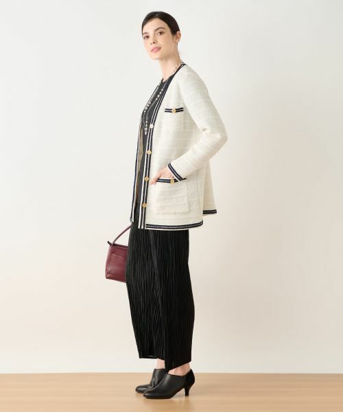 Leilian / レリアン テーラードジャケット | ニットツイードジャケット | 詳細5