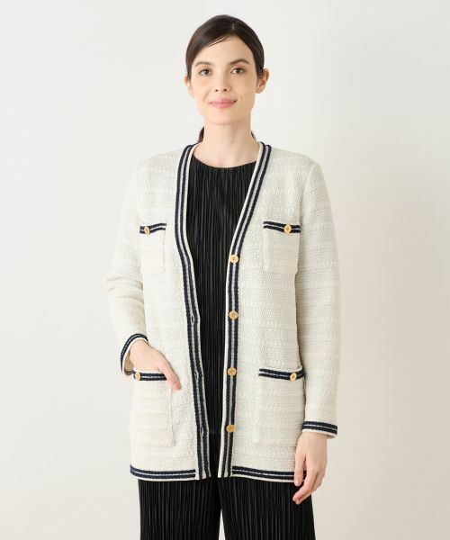 Leilian / レリアン テーラードジャケット | ニットツイードジャケット | 詳細9