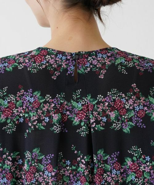 Leilian / レリアン カットソー | フラワーボーダーブラウス | 詳細11