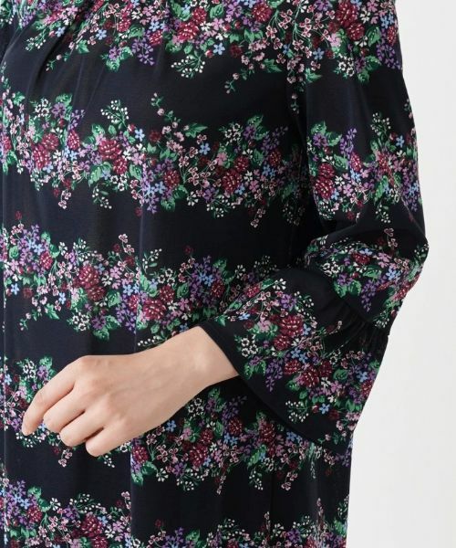 Leilian / レリアン カットソー | フラワーボーダーブラウス | 詳細13