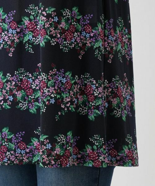Leilian / レリアン カットソー | フラワーボーダーブラウス | 詳細14