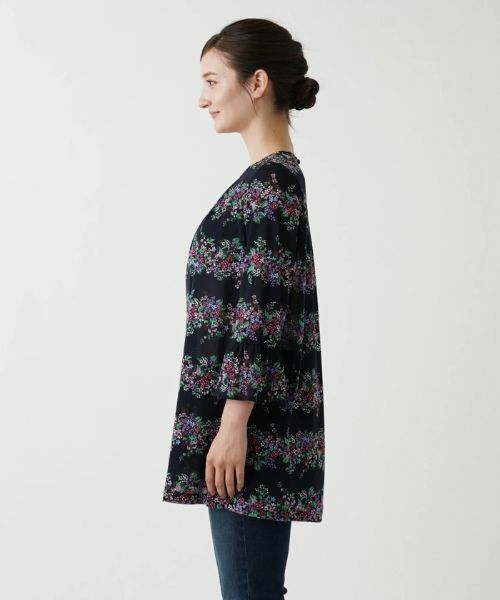 Leilian / レリアン カットソー | フラワーボーダーブラウス | 詳細8