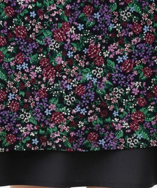 Leilian / レリアン ミニ・ひざ丈スカート | 洗えるフラワーガーデンフレアスカート【パワーネット素材】 | 詳細13