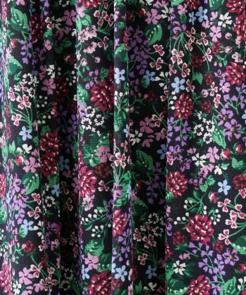 Leilian / レリアン ミニ・ひざ丈スカート | 洗えるフラワーガーデンフレアスカート【パワーネット素材】 | 詳細14