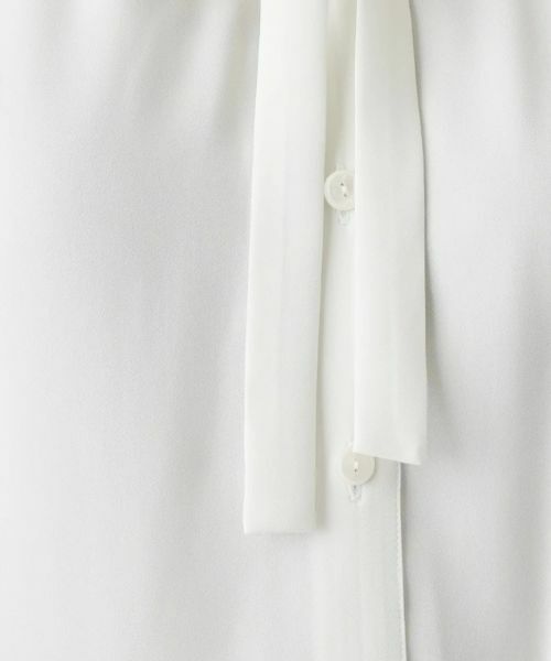 Leilian / レリアン シャツ・ブラウス | ボウタイ半袖シフォンブラウス | 詳細12