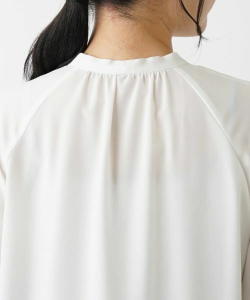 Leilian / レリアン シャツ・ブラウス | ボウタイ半袖シフォンブラウス | 詳細8