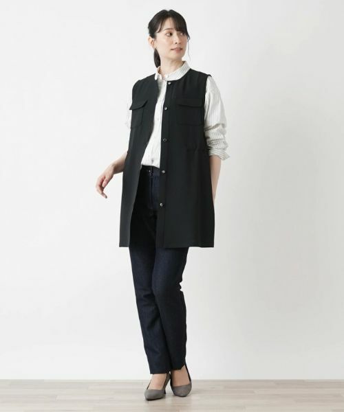 Leilian / レリアン テーラードジャケット | ベスト【Leilian WHITE LABEL】 | 詳細1