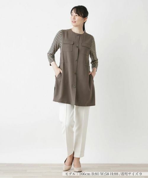 Leilian / レリアン テーラードジャケット | ベスト【Leilian WHITE LABEL】 | 詳細4