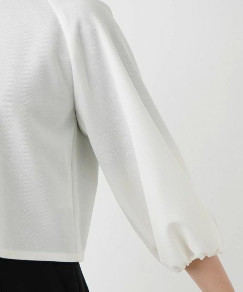 Leilian / レリアン テーラードジャケット | 【きれいめ】洗えるノーカラージャケット【Leilian WHITE LABEL】 | 詳細14