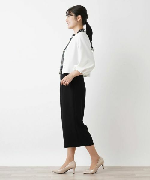 Leilian / レリアン テーラードジャケット | 【きれいめ】洗えるノーカラージャケット【Leilian WHITE LABEL】 | 詳細5