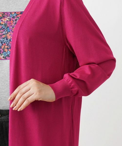 Leilian / レリアン カーディガン・ボレロ | ロング丈トッパーカーディガン | 詳細16