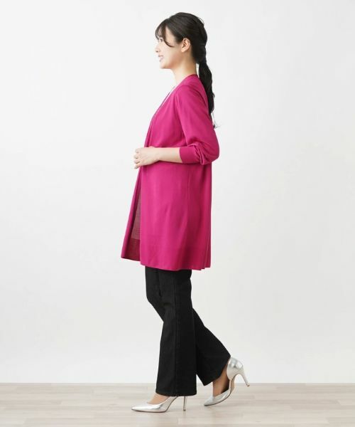 Leilian / レリアン カーディガン・ボレロ | ロング丈トッパーカーディガン | 詳細2